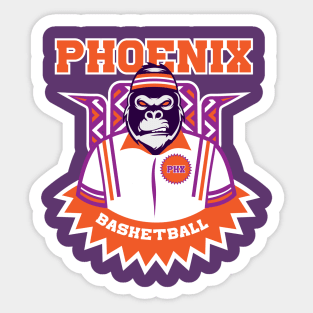 Phoenix Suns Gorilla t-shirt. Great for any Sports fan. Sticker